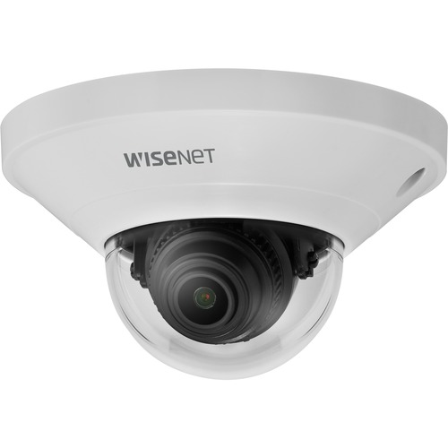 Wisenet QND-8021 5 Megapixel Indoor HD Network Camera - Color - Dome - H.264, MJPEG, H.265 - 2592 x 1944 - 4 mm Fixed Lens - CMOS - HDMI - Wall Mount