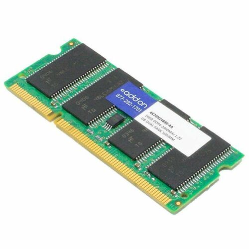 AddOn 16GB DDR4 SDRAM Memory Module - For Desktop PC, Notebook, Computer - 16 GB (1 x 16GB) - DDR4-2400/PC4-19200 DDR4 SDRAM - 2400 MHz - CL15 - 1.20 V - Non-ECC - Unbuffered - 260-pin - SoDIMM - Lifetime Warranty