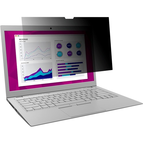 3M Privacy Screen Filter Black - For 13.5" Widescreen Notebook - 3:2 - Dust Resistant, Scratch Resistant