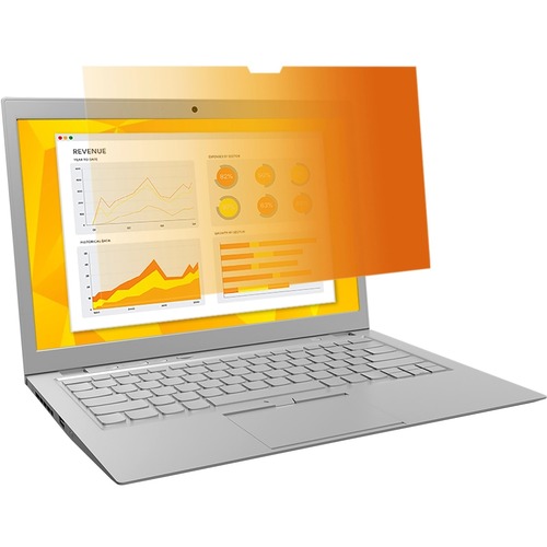 3M Privacy Screen Filter Gold - For 17" Widescreen Notebook - 16:10 - Dust Resistant, Scratch Resistant