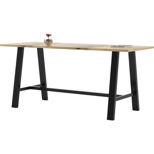 KFI Midtown Solid Wood Top 41"H Table - Natural Rectangle Top - 84" Table Top Length x 36" Table Top Width - 41" HeightAssembly Required - Poplar Wood Top Material - 1 Each