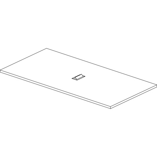 Groupe Lacasse 96x48 Rectangular Table - Rectangle Top - 96" Table Top Width x 48" Table Top Depth - 1.50" Height - Assembly Required - Snow - Thermof