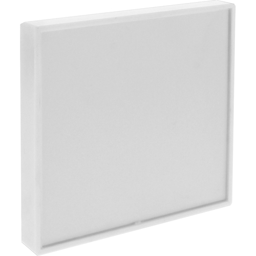 Lorell Snap Plate Architectural Sign - 1 Each - 4" Width x 4" Height - Easy Readability, Injection-molded, Easy to Use - White