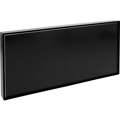 Lorell Snap Plate Architectural Sign - 1 Each - 12" Width x 6" Height x 12" Depth - Rectangular Shape - Surface-mountable - Easy Readability, Injection-molded, Easy to Use - Plastic - Black