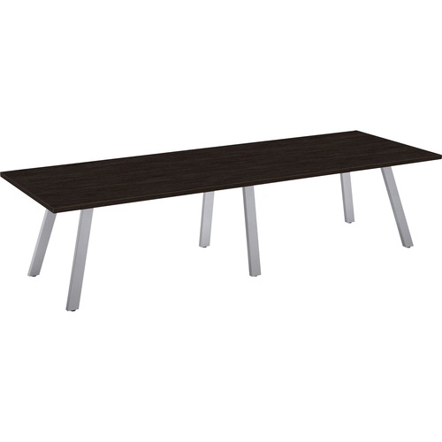 Special-T 42x108 AIM XL Conference Table - Laminated - 108" Table Top Width x 42" Table Top Depth - 29" Height - Assembly Required - Ebony Recon - 1 Each