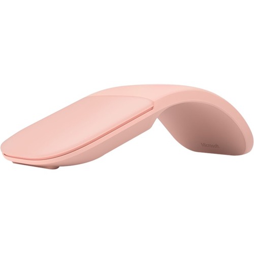 Microsoft Arc Mouse - Wireless - Bluetooth - 2.40 GHz - Soft Pink - Tilt Wheel