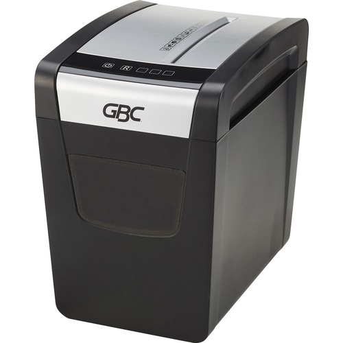 GBC PSX12-06 Paper Shredder - Cross Cut - 12 Per Pass - for shredding Paper - P-3 - 22.71 L Wastebin Capacity - Black - Cross-Cut/Confetti-Cut Shredders - GBC50317