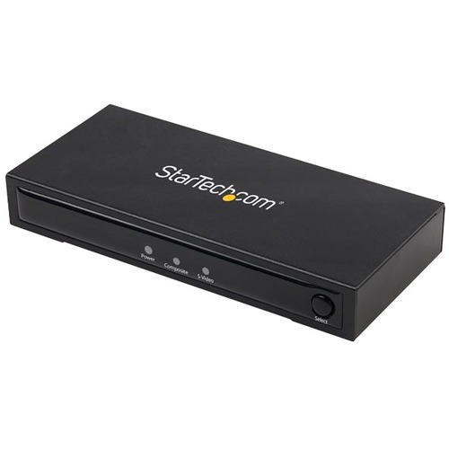 StarTech.com S-Video or Composite to HDMI Converter with Audio - 720p - NTSC & PAL - Analog to HDMI Upscaler - Mac & Windows (VID2HDCON2) - Use the converter to convert S-Video or analog composite to HDMI - Supporting resolutions up to 720p, this AV to HD