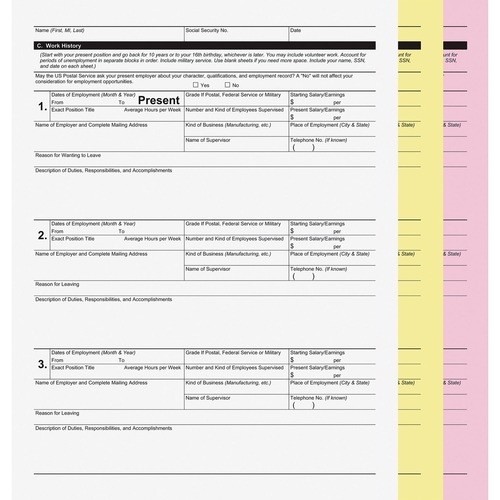 ICONEX 3-part Digital Carbonless Form Paper - 835 / Carton - White, Yellow