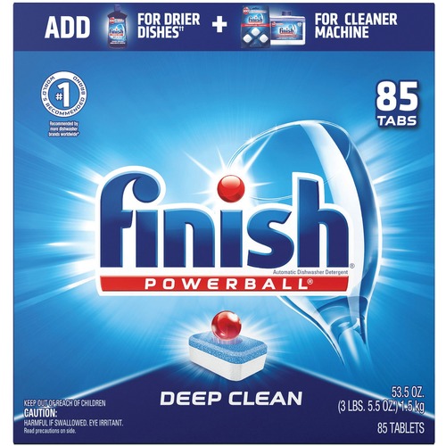 Finish Deep Clean Dishwasher Pod - Block - 340 / Carton - Red, White, Blue