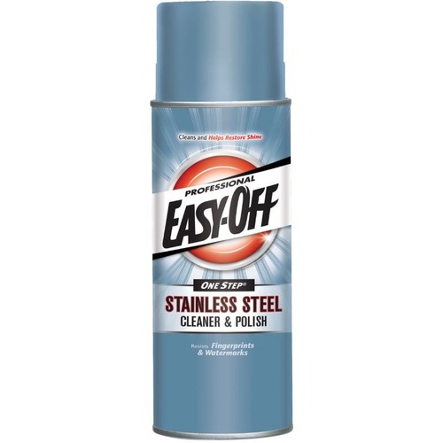 Easy-Off Stainless Steel Cleaner/Polish - Aerosol - 17 fl oz (0.5 quart) - Can - 1 Each - Clear