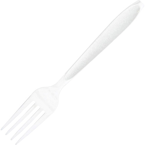 Solo Fork - 1000/Carton - 1.10" Width x 7" Length Fork - Food - Disposable - Polystyrene - White