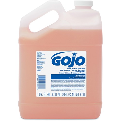 Gojo® Body & Hair Shampoo - 1 gal (3.8 L) - Body, Hair - Pink - Bio-based - 1 Each