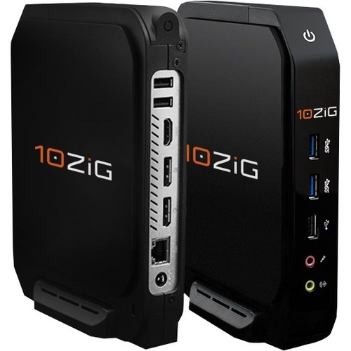 10ZiG 5900q 5972q Mini PC Thin Client - Intel Pentium N3710 Quad-core (4 Core) 1.60 GHz - 4 GB RAM - 4 GB Flash - Intel HD Graphics 400 - Gigabit Ethernet - PeakOS (Linux) - IEEE 802.11a/b/g/n/ac - HDMI - DisplayPort - Network (RJ-45) - 7 Total USB Port(s