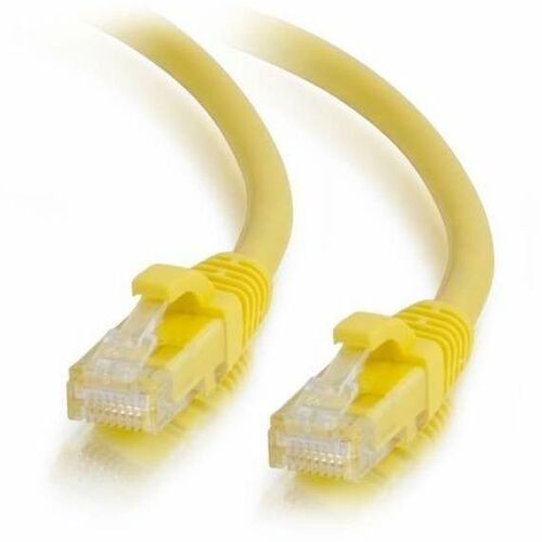 Quiktron Q-Series Patch Cords, CAT6, booted, Yellow, 1 FT