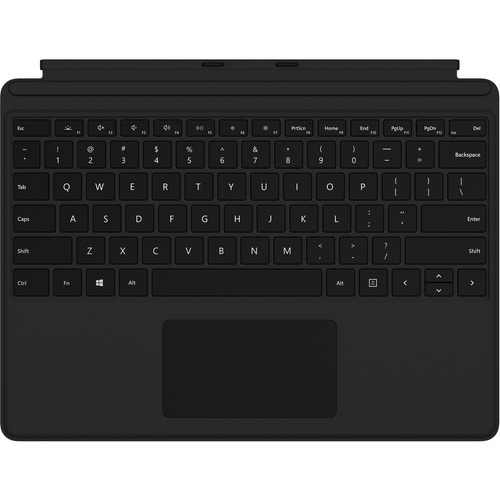 Microsoft Type Cover Keyboard/Cover Case Microsoft Surface Pro X Tablet - Black - Strain Resistant