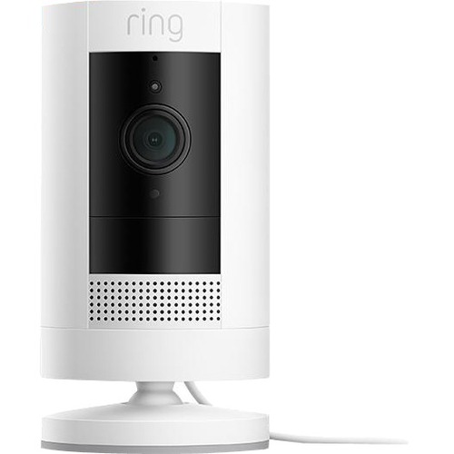 Ring Stick Up Cam Indoor/Outdoor HD Network Camera - White - 1920 x 1080 - Wall Mount - Alexa Supported