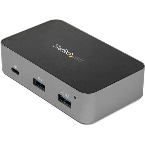 StarTech.com 4-Port USB C Hub - USB 3.2 Gen 2 (10 Gbps) - 3x USB-A & 1x USB-C - Powered - Universal Adapter Included - USB C hub adds 1x USB-C + 3x USB-A ports (incl. one fast-charge BC 1.2) to your USB-C laptop or tablet - Universal power adapter incl. -