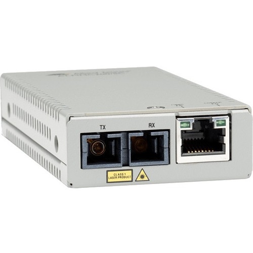 Allied Telesis MMC200/LC Transceiver/Media Converter - 1 x Network (RJ-45) - 1 x LC Ports 