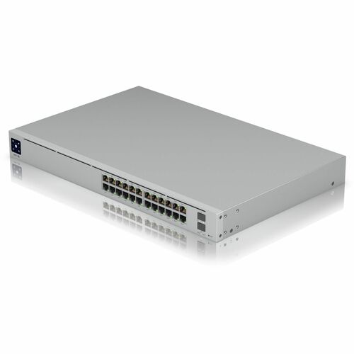 Ubiquiti USW-Pro-24-POE Layer 3 Switch - 24 Ports - Manageable - 3 Layer Supported - Modular - 50 W Power Consumption - 400 W PoE Budget - Optical Fiber, Twisted Pair - 1U High - Rack-mountable - 1 Year Limited Warranty