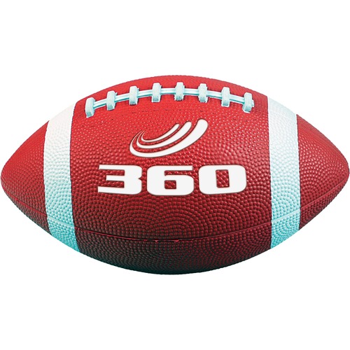 360 Athletics PLAYGROUND Series Football - 6 - Polyester, Butyl Rubber - Red - 1