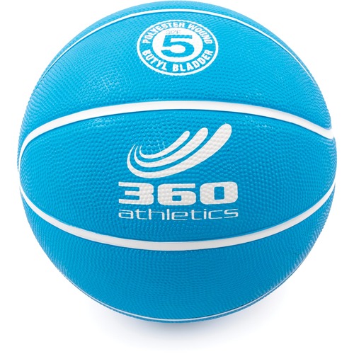 360 Athletics PLAYGROUND Series Rubber Basketballs - Size 5 - Rubber, Butyl, Nylon - Blue - 1 - Sports Balls - AHLPGB5B
