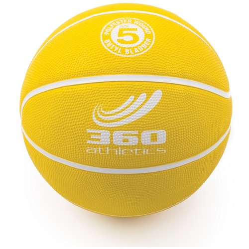 360 Athletics PLAYGROUND Basketball - Rubber, Butyl, Nylon - Yellow - 1 - Sports Balls - AHLPGB5Y