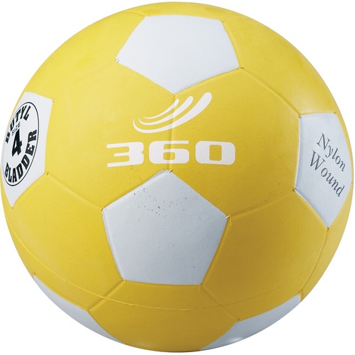 360 Athletics PLAYGROUND Series Soccer Ball - Size 4 - Butyl, Nylon, Rubber - Yellow - 1