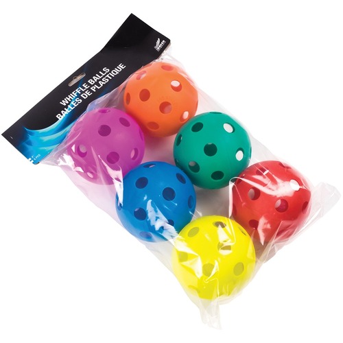 360 Athletics 4" Whiffle Balls - Rainbow - Skill Developmental Toy - Creative Learning - AHLPSCW12