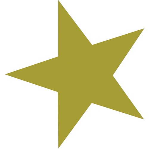 Westcott Gold Stars - Encouragement Theme/Subject x 0.50" (12.7 mm) Width - Gold - 350 / Card