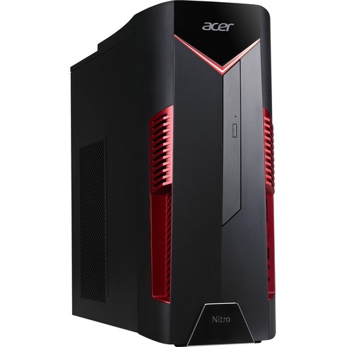 Acer Nitro N50-600 N5-6-UR1I Gaming Desktop Computer - Intel Core i5 9th Gen i5-9400F - 8 GB - 512 GB SSD - Windows 10 Home 64-bit - NVIDIA GeForce GTX 1660 Ti 6 GB - DVD-Writer - IEEE 802.11ac - 500 W