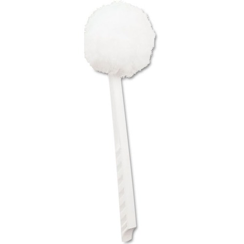 Boardwalk Toilet Bowl Mop, White - Polypropylene Head - 12" Length Plastic Handle - Acid Resistant - White