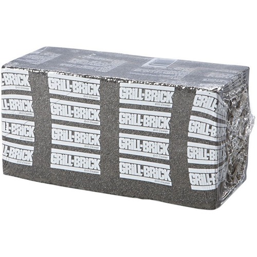 Boardwalk Grill Brick, 8 x 4, Black, 12/Carton - 4" Length x 8" Width - 12 / Carton - Reusable, Non-scratching, Non-sticky - Black