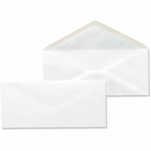 Universal Envelope - Business - #10 - 9 1/2" Width x 4 1/10" Length - 24 lb - Gummed - White - Paper Stock - 500 / Box