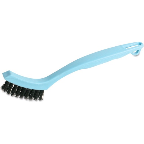 Boardwalk Grout Brush, Nylon Bristles, 7/8" Trim, 8 1/8" Handle - 0.88" Nylon Bristle - 8.13" Handle Length - Blue Plastic Handle - 1 Each