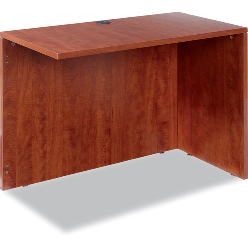 ALERA Valencia Series Reversible Return/Bridge Shell, 42w x 23 5/8d, Medium Cherry - x 1" Thickness Top, 29.5" Height x 42" Width x 23.6" Depth - Band Edge - Material: Wood Grain Laminate - Finish: Medium Cherry - 1 Each