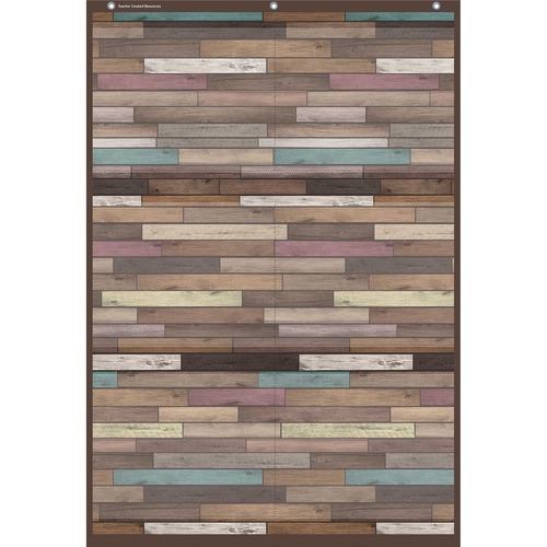 Picture of Teacher Created Resources Reclaimed Wood 6 Pocket Chart