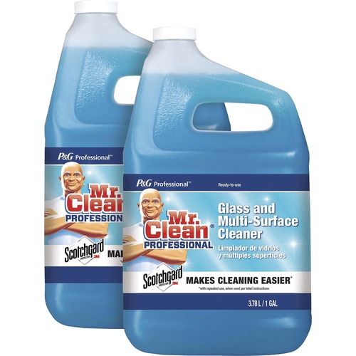 Mr. Clean Multi-Surface Cleaner - Liquid - 128 fl oz (4 quart) - 2 / Carton - Blue