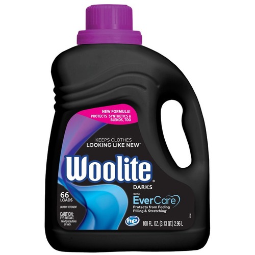 Woolite Darks Laundry Detergent - Liquid - 100 fl oz (3.1 quart) - 4 / Carton - Blue
