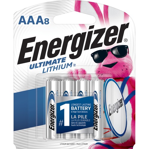 Energizer Ultimate Lithium AAA Batteries - For Camera, Electronic Device - AAA - 96 / Carton