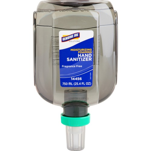 Genuine Joe Hand Sanitizer Foam Refill - Fresh Citrus Scent - 25.4 fl oz (750 mL) - Bacteria Remover, Kill Germs - Hand, Gloves - Clear - 4 / Carton