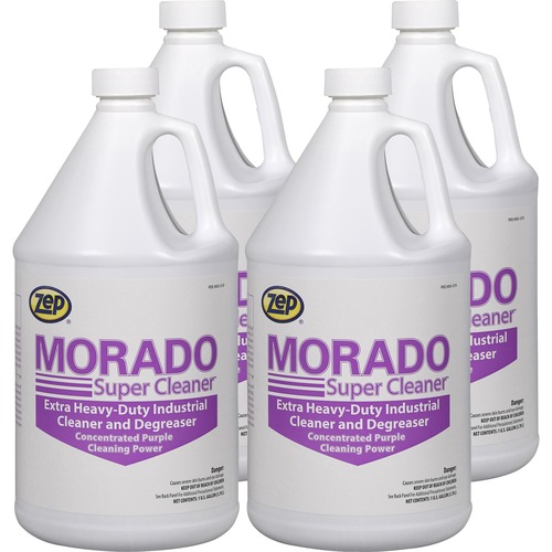 Zep Commercial Morado Super Cleaner - Concentrate Liquid - 128 fl oz (4 quart) - 4 / Carton - Purple, Clear