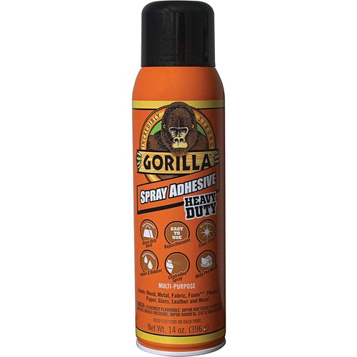 Gorilla Spray Adhesive - 14 oz - 1 Each - Clear