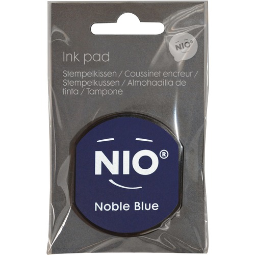 Consolidated Stamp Cosco NIO Personalized Stamp Replacement Ink Pad - 1 Each - 2" Height x 1.3" Width x 0.3" Length - Blue