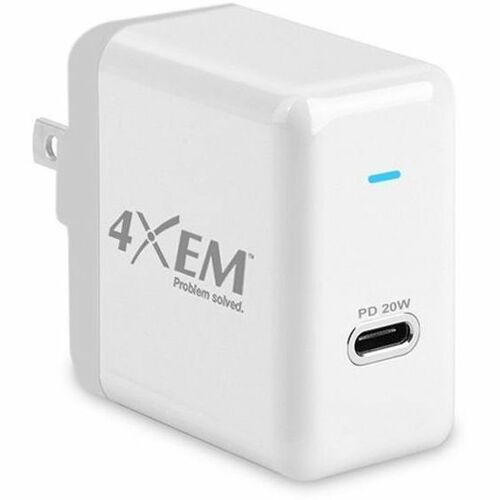 4XEM USB-C Max 20W Wall Charger - 4XEM USB-C 20W FAST CHARGING QUICK CHARGE 3.0 WALL CHARGER