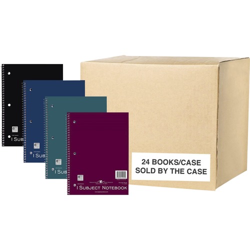 Roaring Spring College Ruled One Subject Spiral Notebook - 100 Sheets - 200 Pages - Printed - Spiral Bound - Both Side Ruling Surface - Red Margin - 3 Hole(s) - 15 lb Basis Weight - 56 g/m² Grammage - 11" x 8 1/2" - 0.30" x 8.5" x 11" - White Paper -