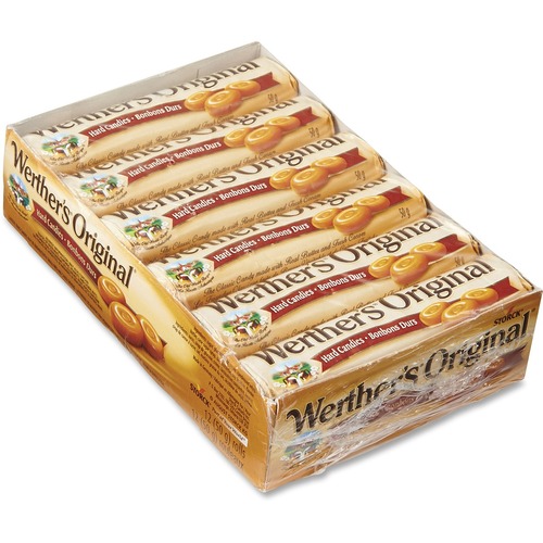 Vending Products of Canada Werther's Original Hard Candy Packs - Caramel - 50 g - 12 / Box