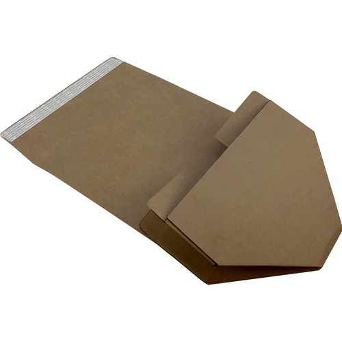 Spicers Paper Shipping Case - External Dimensions: 15" Width x 12" Depth x 8" Height - Flap Closure - Kraft - 12 / Carton