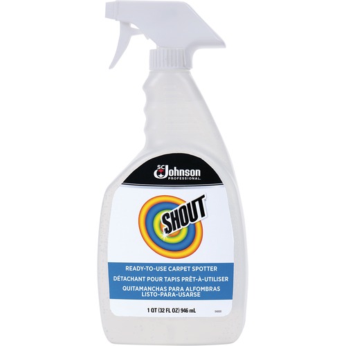 Shout Carpet Cleaner - Ready-To-Use Spray - 32 fl oz (1 quart) - 1 Each - Multi - Floor & Carpet Cleaner Accessories - SJN71632