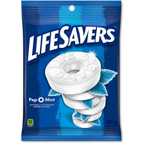 Life Savers Pep O Mint Candy - Mint - Individually Wrapped - 32 g - 12 / Box